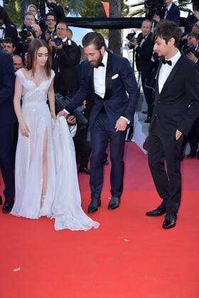 70th Cannes Film Festival - Premiere of the film OKJA Jake Gyllenhaal;Lily Collins Cannes France  518847