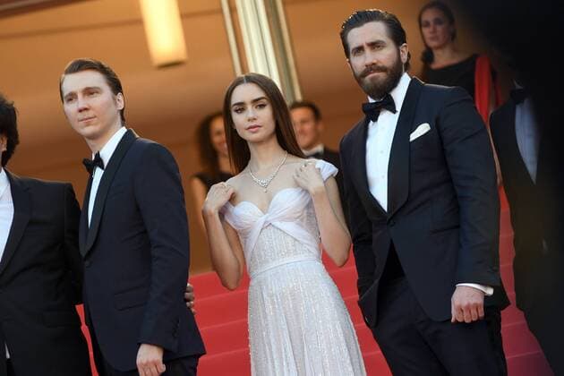 217762 Degun-Paoli Starface 2017-05-19 Cannes France 70eme Festival International du Film de Cannes. Montee des Marches du film Okja. . 70th International Cannes Film Festival. Red Carpet of Okja movie. Gyllenhaal, Jake; Dano, Paul; Collins, Lily  Copyright: xDegun-Paolix STAR_217762_044