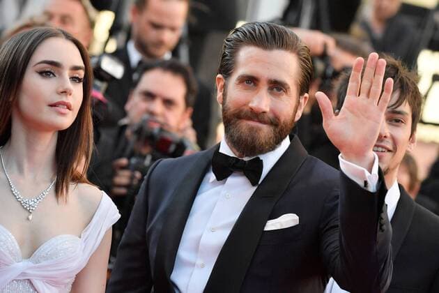 217762 Degun-Paoli Starface 2017-05-19 Cannes France 70eme Festival International du Film de Cannes. Montee des Marches du film Okja. . 70th International Cannes Film Festival. Red Carpet of Okja movie. Gyllenhaal, Jake; Collins, Lily  Copyright: xDegun-Paolix STAR_217762_301