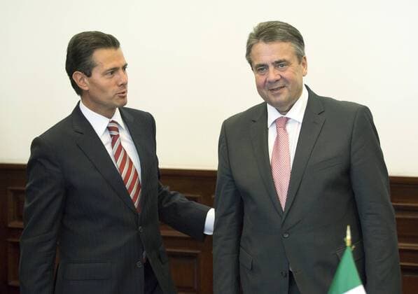 Bundesaussenminister Sigmar Gabriel trifft den mexikanischen Praesidenten Enrique Pena Nieto in Mexiko Stadt. 19.05.2017, Mexico City Mexico Copyright: xThomasxKoehlerx