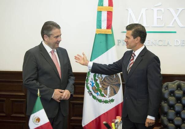 Bilder des Tages Bundesaussenminister Sigmar Gabriel trifft den mexikanischen Praesidenten Enrique Pena Nieto in Mexiko Stadt. 19.05.2017, Mexico City Mexico Copyright: xThomasxKoehlerx