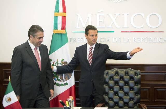 Bundesaussenminister Sigmar Gabriel trifft den mexikanischen Praesidenten Enrique Pena Nieto in Mexiko Stadt. 19.05.2017, Mexico City Mexico Copyright: xThomasxKoehlerx
