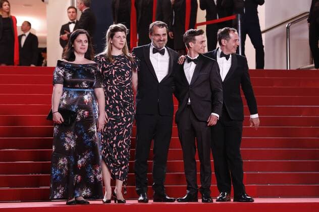 Viktoria Petranyi, Kata Weber, Kornel Mundruczo, Zsombor Jeger and Merab Ninidze at the Jupiter s Moon premiere during the 70th Cannes Film Festival at the Palais des Festivals on May 19, 2017 in Cannes, France Foto:xD.xBedrosianx xFuturexImage