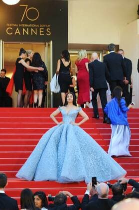 70th Festival de Cannes, France. Red Carpet at the Film - Festival with Aishwarya Rai Bachchan.