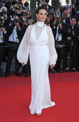 Juliette Binoche arrives on the red carpet before the screening of the film Okja during the 70th annual Cannes International Film Festival in Cannes, France on May 19, 2017.  CAN20170519092 DAVIDxSILPA