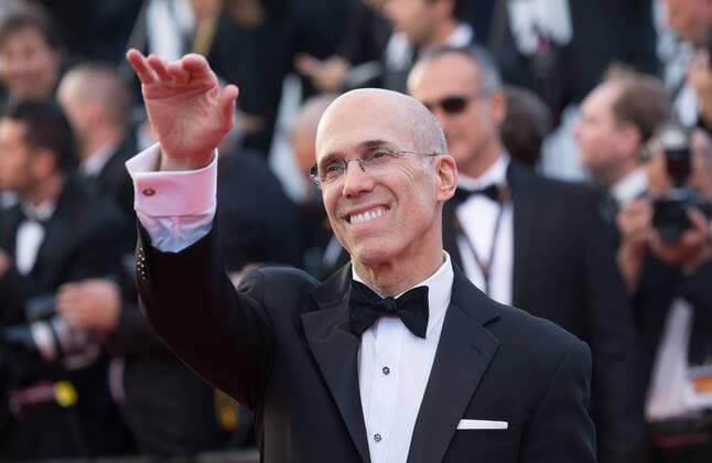 (170519) -- CANNES (FRANCE), May 19, 2017 -- U.S. producer Jeffrey Katzenberg poses on the red carpet for the screening of the film Okja in competition at the 70th Cannes International Film Festival in Cannes, France, on May 19, 2017. ) FRANCE-CANNES-INTERNATIONAL FILM FESTIVAL-OKJA XuxJinquan 