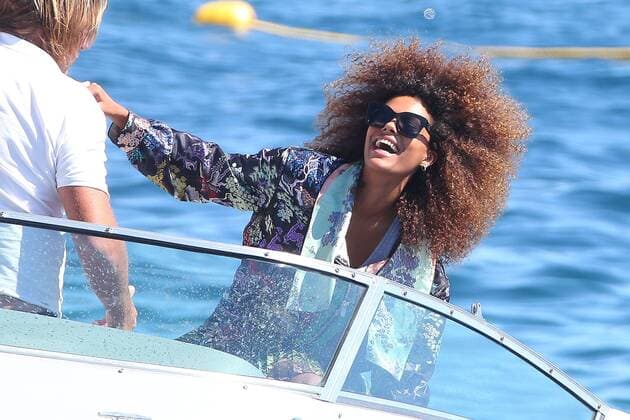 217828 Visiopix Starface 2017-05-20 Antibes France Tina Kunakey part de l Eden Roc. Kunakey, Tina  Copyright: xVisiopixx STAR_217828_004