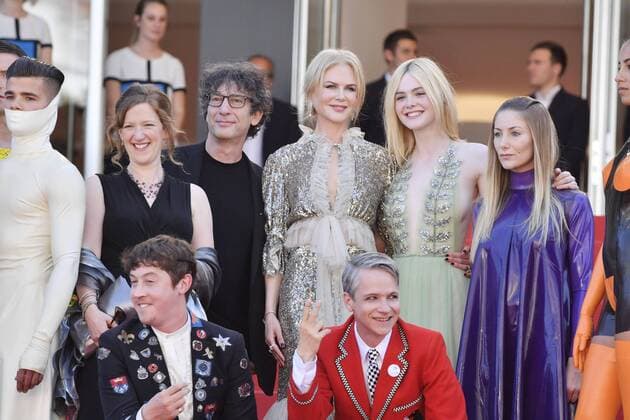 217834 Degun-Paoli Starface 2017-05-21 Cannes France 70eme Festival International du Film de Cannes. Montee des Marches du film How to Talk to Girls at Parties . 70th International Cannes Film Festival. Red Carpet of How to Talk to Girls at Parties movie. Kidman, Nicole; Fanning, Elle; Mitchell, John Cameron; Gaiman, Neil; Sharp, Alex  Copyright: xDegun-Paolix STAR_217834_030