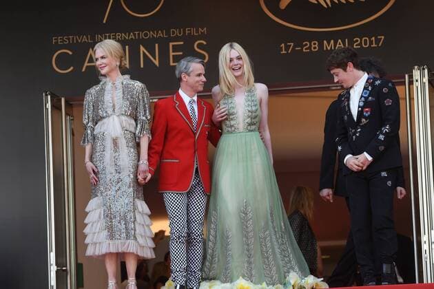 217843 Degun-Paoli Starface 2017-05-21 Cannes France 70eme Festival International du Film de Cannes. Redescente du film How to Talk to Girls at Parties . 70th International Cannes Film Festival. Cast of How to talk to Girls at parties leaving the screening. Kidman, Nicole; Fanning, Elle  Copyright: xDegun-Paolix STAR_217843_028
