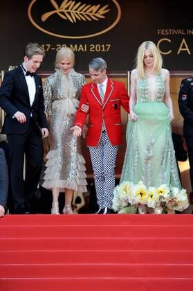 70th Cannes Film Festival 2017, Exit Red Carpet film : How to talk at girls at parties Pictured : Nicole Kidman, AJ Lewis, John Cameron Mitchell, Elle Fanning  Copyright: xAlbertoxTerenghi Cannesx xIPAx xCannesx