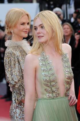 70th Cannes Film Festival 2017, Exit Red Carpet film : How to talk at girls at parties Pictured : Nicole Kidman, Elle Fanning  Copyright: xAlbertoxTerenghi Cannesx xIPAx xCannesx