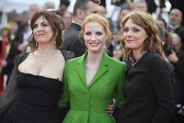 217837 Degun-Paoli Starface 2017-05-21 Etats-Unis 70eme Festival International du Film de Cannes. Montee des Marches du film The Meyerowitz Stories . 70th International Cannes Film Festival. Red Carpet of The Meyerowitz Stories movie Jaoui, Agnès; Chastain, Jessica; Ade, Maren  Copyright: xDegun-Paolix STAR_217837_113