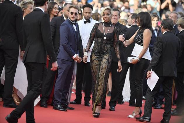 217837 Degun-Paoli Starface 2017-05-21 Etats-Unis 70eme Festival International du Film de Cannes. Montee des Marches du film The Meyerowitz Stories . 70th International Cannes Film Festival. Red Carpet of The Meyerowitz Stories movie Blige, Mary J.  Copyright: xDegun-Paolix STAR_217837_120