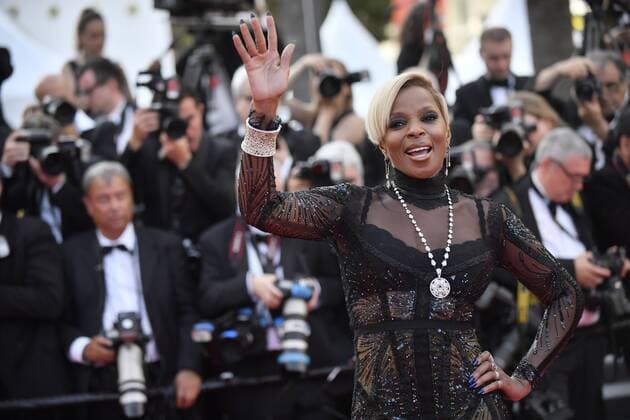 217837 Degun-Paoli Starface 2017-05-21 Etats-Unis 70eme Festival International du Film de Cannes. Montee des Marches du film The Meyerowitz Stories . 70th International Cannes Film Festival. Red Carpet of The Meyerowitz Stories movie Blige, Mary J.  Copyright: xDegun-Paolix STAR_217837_128