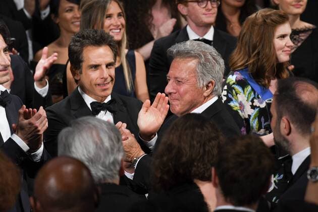 217847 Serge Arnal Starface 2017-05-21 Cannes France Exclusif: 70eme festival International du Film de Cannes. Ambiance fin de projection The Meyerowitz Stories . 70th International Cannes Film Festival. Atmosphere at the end of the screening EXCLUSIVE Hoffman, Dustin; Stiller, Ben  Copyright: xSergexArnalx xStarfacex STAR_217847_009