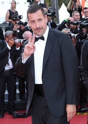 Adam Sandler arrives on the red carpet before the screening of the film The Meyerowitz Stories (New and Selected) during the 70th annual Cannes International Film Festival in Cannes, France on May 21, 2017.  CAN20170521108 DAVIDxSILPA