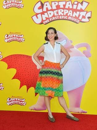 Kristen Schaal arrives at the premiere of Captain Underpants: The First Epic Movie at the Regency Village Theater in Los Angeles, California on May 21, 2017.  LAP2017052117 CHRISTINExCHEW