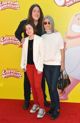 Singer songwriter Weird Al Yankovic, his wife Suzanne and daughter Nina arrive at the premiere of Captain Underpants: The First Epic Movie at the Regency Village Theater in Los Angeles, California on May 21, 2017.  LAP2017052132 CHRISTINExCHEW