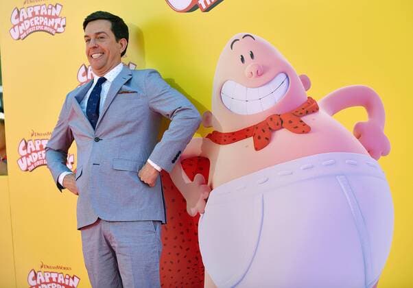 Ed Helms arrives at the premiere of Captain Underpants: The First Epic Movie at the Regency Village Theater in Los Angeles, California on May 21, 2017.  LAP2017052131 CHRISTINExCHEW