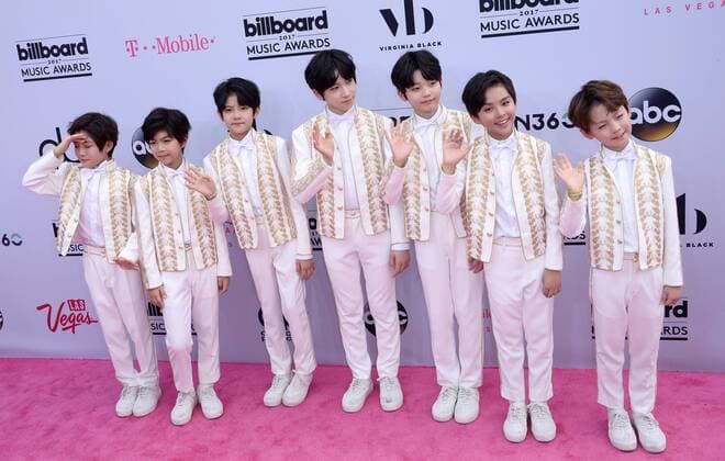 Music group YH Boys attends the annual Billboard Music Awards held at T-Mobile Arena in Las Vegas, Nevada on May 21, 2017. This year?s show will air live on both coasts at 8 p.m. ET on ABC.  LAV20170521854 JIMxRUYMEN