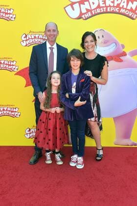 David Soren mit Familie bei der Premiere des Animationsfilms Captain Underpants: The First Epic Movie in Regency Village Theatre. Westwood, 21.05.2017 Foto:xD.xStarbuckx xFuturexImage