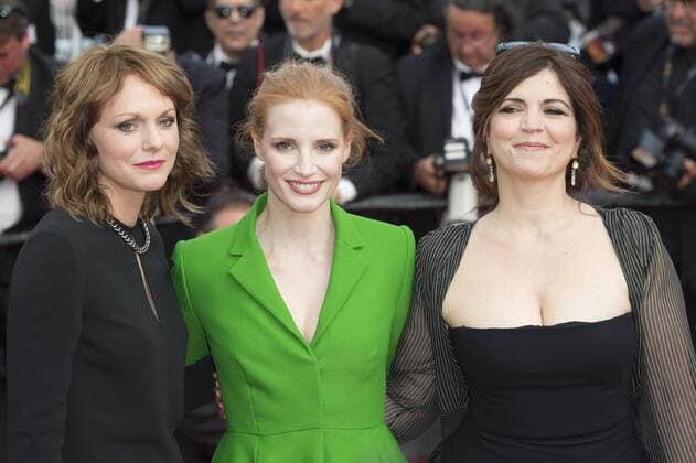 Foto IPP Daniele CifalÃ 21 05 2017 70 Â° Cannes Film Festival The Meyerowitz Stories Red Carpet nella foto : Mary J. Bligeury members Maren Ade, Jessica Chastain and Agnes Jaoui  0