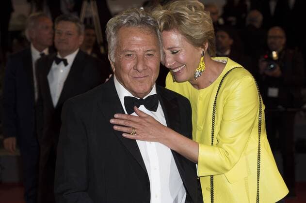 Foto IPP Daniele CifalÃ 21 05 2017 70 Â° Cannes Film Festival The Meyerowitz Stories Red Carpet nella foto : Dustin Hoffman , Emma Thompson  0