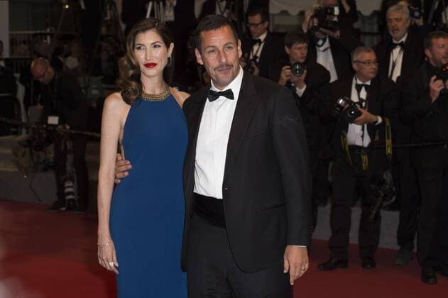 Foto IPP Daniele CifalÃ 21 05 2017 70 Â° Cannes Film Festival The Meyerowitz Stories Red Carpet nella foto : Adam Sandler con la moglie jackie Sandler  0