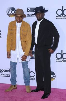 May 21, 2017 - Las Vegas, NV, United States - 21 May 2017 - Las Vegas, Nevada - Christopher Jordan Wallace, Sean Combs. 2017 Billboard Music Awards Press Room at T-Mobile Arena. Photo Credit: MJT AdMedia Las Vegas United States - ZUMAa123 20170521_zaa_a123_452 Copyright: xMjt Admediax