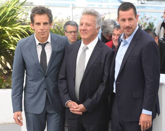 Ben Stiller, Dustin Hoffman and Adam Sandler attend the photo call for The Meyerowitz Stories at the 70th Cannes Film Festival at Palais des Festivals in Cannes, France. MAY 21st 2017  RHDx171035