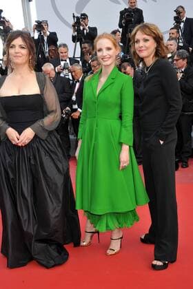 Agnes Jaoui, Jessica Chastain and Maren Ade attending the The Meyerowitz Stories premiere during the 70th Cannes Film Festival at the Palais des Festivals in Cannes on May 21, 2017. Foto:xL.xFontanax xFuturexImage
