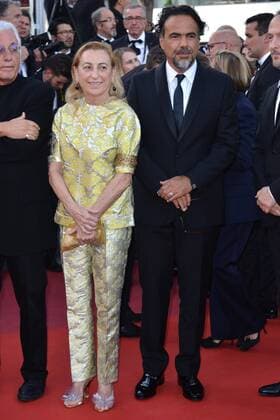 70th Cannes Film Festival 2017, Red carpet film The Killing Of A Sacred Deer . Pictured: Miuccia Prada, Alejandro Gonzalez Inarritu  Copyright: xSimonexComix xCannesx xIPAx xCannesx