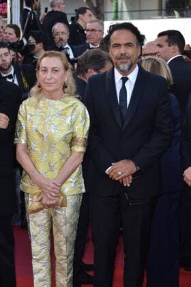 70th Cannes Film Festival 2017, Red carpet film The Killing Of A Sacred Deer . Pictured: Miuccia Prada, Alejandro Gonzalez Inarritu  Copyright: xSimonexComix xCannesx xIPAx xCannesx