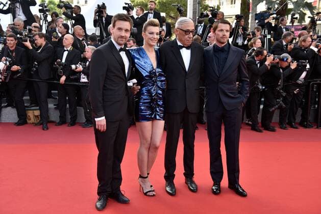 217879 Degun-Paoli Starface 2017-05-22 Cannes Etats-Unis 70eme Festival International du Film de Cannes. Montee des Marches du film Mise a Mort du Cerf Sacre . 70th International Cannes Film Festival. Red Carpet of Mise a Mort du Cerf Sacre movie Téchiné André; Sallette, Céline; Deladonchamps, Pierre  Copyright: xDegun-Paolix STAR_217879_207