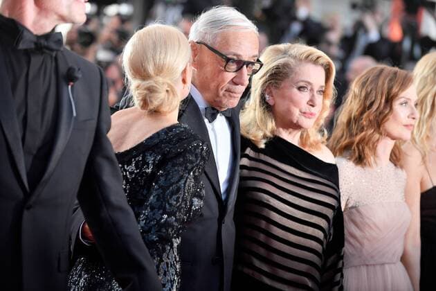 217879 Degun-Paoli Starface 2017-05-22 Cannes Etats-Unis 70eme Festival International du Film de Cannes. Montee des Marches du film Mise a Mort du Cerf Sacre . 70th International Cannes Film Festival. Red Carpet of Mise a Mort du Cerf Sacre movie Beart, Emmanuelle; Huppert, Isabelle; Deneuve, Catherine  Copyright: xDegun-Paolix STAR_217879_302
