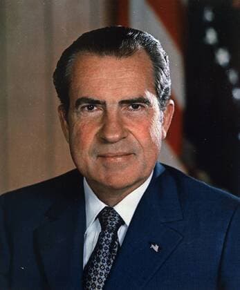 Richard Milhous Nixon (1913 – 1994) American politician who served as the 37th President of the United States from 1969 until 1974, when he became the only U.S. president to resign from office WorldxHistoryxArchive 917_05_WHA_098_0945