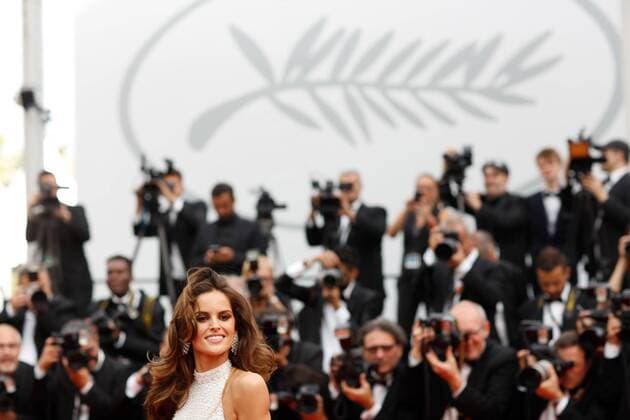 Izabel Goulard, Kevin Trapp CINEMA : 70 eme Festival de Cannes - Tapis rouge - Mise a mort du cerf sacre - 22 05 2017 loicThebaud Panoramic 