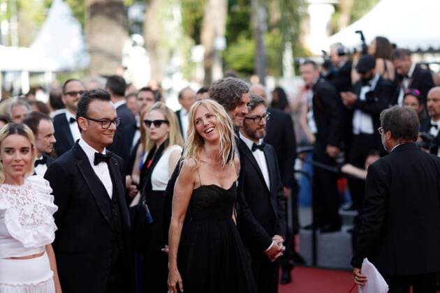 Sandrine Kiberlain CINEMA : 70 eme Festival de Cannes - Tapis rouge - Mise a mort du cerf sacre - 22 05 2017 loicThebaud Panoramic 