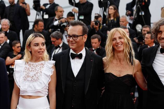 Elodie Bouchez, Sandrine Kiberlain CINEMA : 70 eme Festival de Cannes - Tapis rouge - Mise a mort du cerf sacre - 22 05 2017 loicThebaud Panoramic 