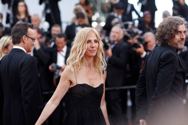 Sandrine Kiberlain CINEMA : 70 eme Festival de Cannes - Tapis rouge - Mise a mort du cerf sacre - 22 05 2017 loicThebaud Panoramic 