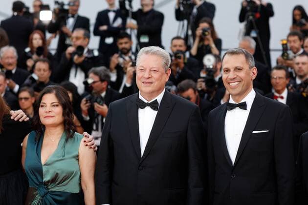 Al Gore CINEMA : 70 eme Festival de Cannes - Tapis rouge - Mise a mort du cerf sacre - 22 05 2017 loicThebaud Panoramic 