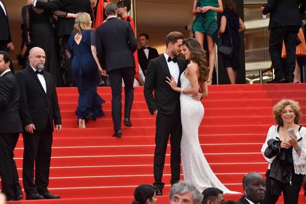 Izabel Goulard, Kevin Trapp CINEMA : 70 eme Festival de Cannes - Tapis rouge - Mise a mort du cerf sacre - 22 05 2017 loicThebaud Panoramic 