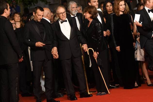 Cannes - Premiere Happy End 217887 Degun-Paoli Starface 2017-05-22 Cannes France 70eme Festival International du Film de Cannes. Montee des Marches du film Happy End . 70th International Cannes Film Festival. Red Carpet of Happy End movie Kassovitz, Mathieu; Trintignant, Jean Louis; Hoepfner, Marianna  Copyright: xDegun-Paolix STAR_217887_003