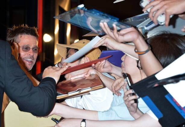 Producer and actor Brad Pitt attends the Japan premiere for the film War Machine in Tokyo, Japan on May 23, 2017.  TKP2017052303 KEIZOxMORI
