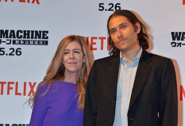Producer Jeremy Kleiner(L) and Dede Gardner attend the Japan premiere for the film War Machine in Tokyo, Japan on May 23, 2017.  TKP2017052321 KEIZOxMORI