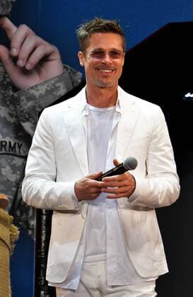 Producer and actor Brad Pitt attends the Japan premiere for the film War Machine in Tokyo, Japan on May 23, 2017.  TKP2017052314 KEIZOxMORI
