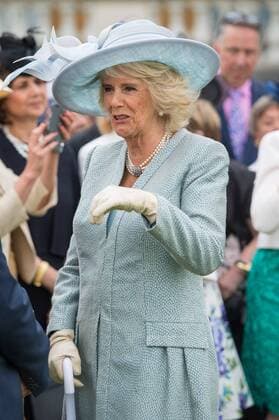 . 23 05 2017. London, United Kingdom. Duchess of Cornwall at a Garden Party at Buckingham Palace in London, where a minute s silence was observed for the victims of the Manchester terror attack.  xROTAxx xi-Imagesx IIM-15175-0014