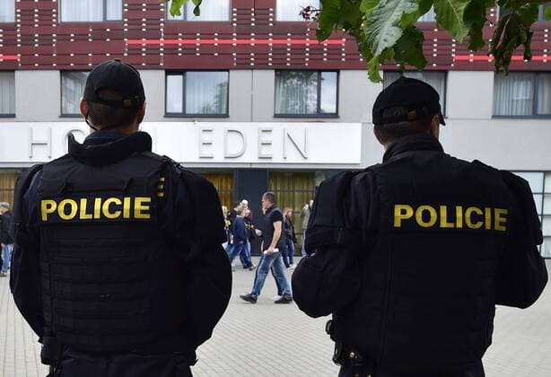 The security precautions in front of the Eden Arena prior to the British electronic band Depeche Mode concert in Prague, Czech Republic, on Wednesday, May 24, 2017. (CTKxPhoto RomanxVondrous) CTKPhotoP201705240965801  vnd 5