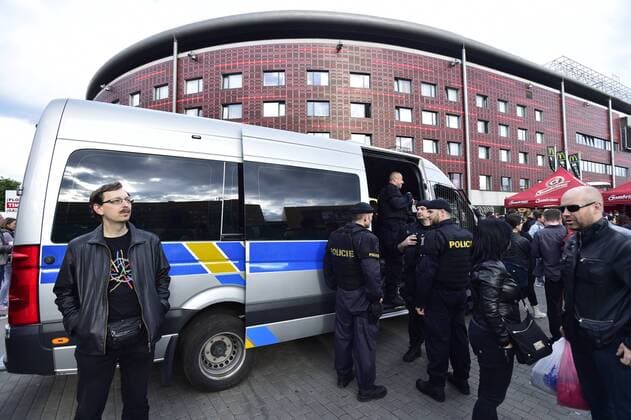 The security precautions in front of the Eden Arena prior to the British electronic band Depeche Mode concert in Prague, Czech Republic, on Wednesday, May 24, 2017. (CTKxPhoto RomanxVondrous) CTKPhotoP201705240965901  vnd 3