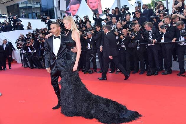 70th Cannes Film Festival - Premiere of The Beguiled - Les Proies Toni Garrn;Olivier Rousteing Cannes France  520717